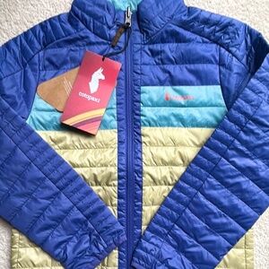 Cotopaxi Puffer Jacket Kids Size Med Blue Smoke/Grain NWT